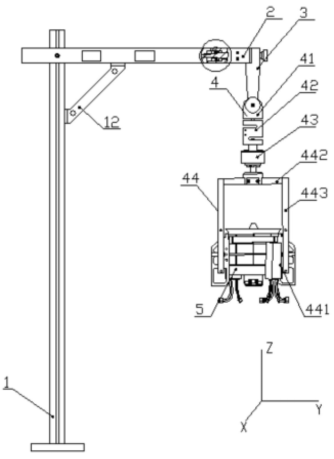 涵道風(fēng)扇多自由度測(cè)試裝置及其方法