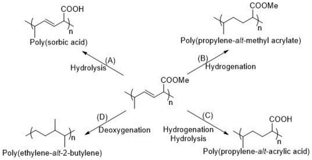 一種路易斯堿的應(yīng)用、山梨酸酯聚合物及其衍生物