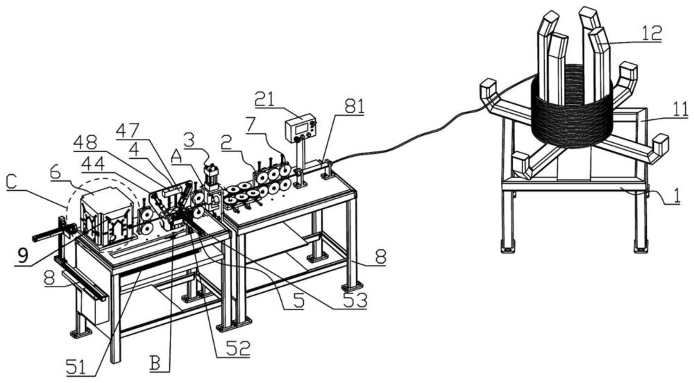 一種適用于新能源汽車扁線電機(jī)繞組扁線折彎成型裝置
