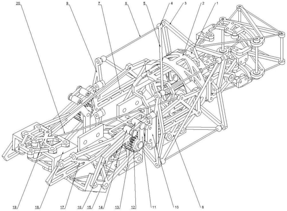 一種基于張拉整體結(jié)構(gòu)的仿生上肢可穿戴設(shè)備