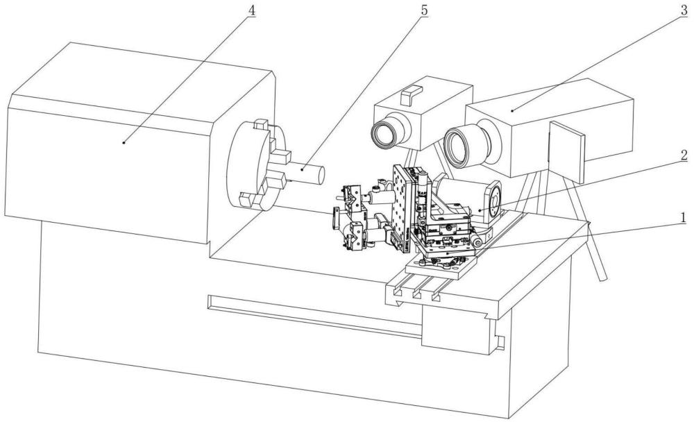 一種激光-超聲振動復(fù)合輔助切削加工裝置