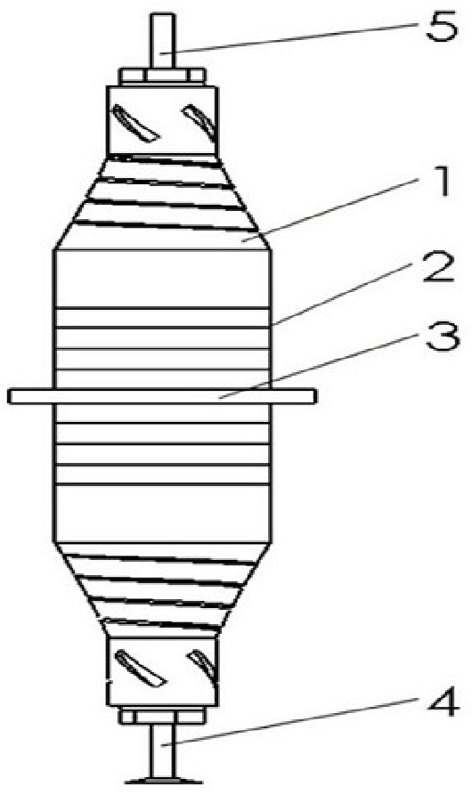 一種大振幅縱扭超聲復合振動變幅桿