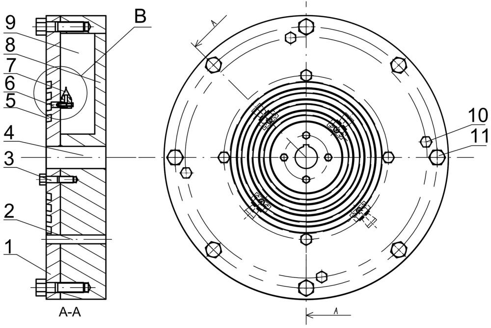 一種液體式轉(zhuǎn)子動(dòng)平衡頭結(jié)構(gòu)
