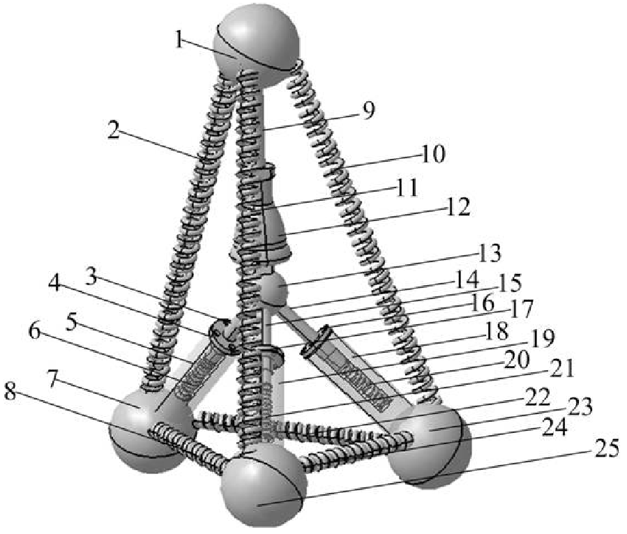 基于張拉整體結構的仿生足機構