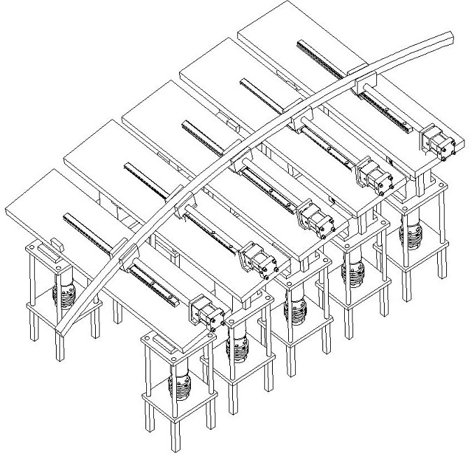 一種拉壓結(jié)合式型材柔性三維拉彎成形工藝及裝置