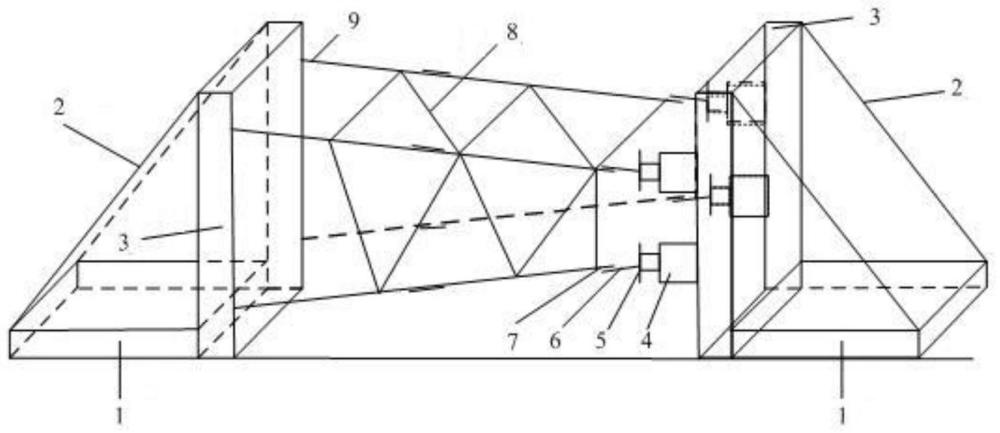 輸電鐵塔主材角鋼軸力與彎矩協(xié)調(diào)加載裝置及測量方法